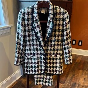 Checkered Women's Blazer + Skirt